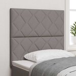 vidaXL Tête de Lit en Tissu Géométrique Taupe 90 cm tissu