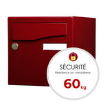 Boîte aux lettres Préface 2 portes rouge pourpre brillant 3004b