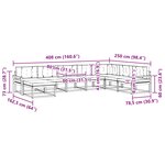 vidaXL Ensemble de canapés d'extérieur 8 pc Naturel et Anthracite