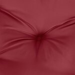 vidaXL Coussin de palette rouge bordeaux 70x70x12 cm tissu