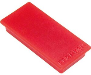 Paquet de 10 Aimants rectangulaire 50 x 23 mm Rouge FRANKEN