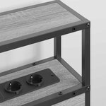 vidaXL Tête de lit de rangement Sonoma gris 150 cm Bois d'ingénierie