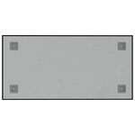 vidaXL Tableau noir magnétique mural Noir 60x30 cm Verre trempé