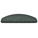 vidaXL Tapis autoadhésifs de marches 5 Pièces Vert 65x21x4 cm Aiguilleté