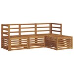 vidaXL Ensemble de canapés d'extérieur 4 pc Naturel