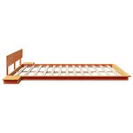 vidaXL Cadre de lit Marron 200 x 200 cm bois