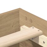 vidaXL Cadre de lit sans matelas chêne artisanal 140x200 cm