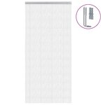 vidaXL Moustiquaire de porte à chaîne 100x226 cm aluminium
