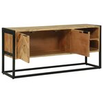 vidaXL Meuble TV Marron 110 x 30 x 50 cm Bois d'acacia massif