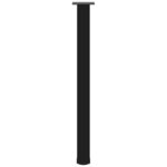 vidaXL Pieds de table de bar 4 pièces Noir 100-102 cm Acier