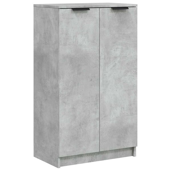 vidaXL Armoire à chaussures Gris béton 59x35x100 5 cm Bois d'ingénierie