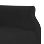 vidaXL Canapé-lit en forme de L noir 271x140x70 cm velours