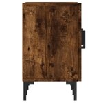 vidaXL Meuble TV chêne fumé 150x30x50 cm bois d'ingénierie