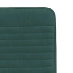 vidaXL Chaises à manger lot de 6 vert foncé velours