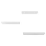 vidaXL Étagères murales 3 Pièces argenté acier inoxydable