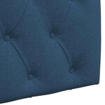 vidaXL Tête de lit suspendue Avec lumière LED Bleu Tissu