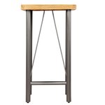vidaXL Table de bar Teck recyclé massif 60x60x107 cm