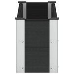 vidaXL Jardinière surélevée Noir 100 x 30 x 36 cm WPC et Aluminium