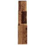 vidaXL Étagère murale en forme de cube vieux bois bois d'ingénierie