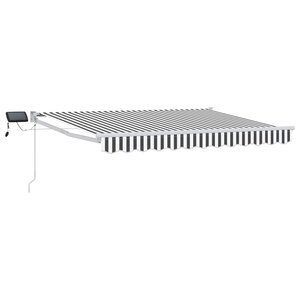 vidaXL Store rétractable manuel avec LEDs 3 x 2 5 m