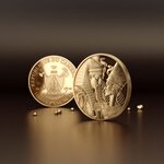 Pièce de monnaie en Or 200 Dollars g 7.77 (1/4 oz) Millésime 2025 AMENHOTEP AND NEFERTITI 1/4 (PRÉCOMMANDE)