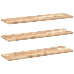vidaXL Étagères flottantes 3 Pièces 100x20x2 cm acacia massif non traité