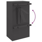 vidaXL boîte aux lettres Noir 30 x 23 x 55 cm Acier