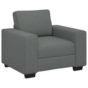 vidaXL Fauteuil gris foncé 100x77x82 cm tissu