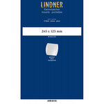 Bandes double soudure 265 x 125 mm pour blocs  carnets de timbres. Fond - Transparent