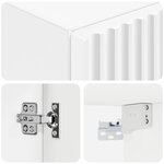 vidaXL Cabinet de Salle de Bain Mural Blanc brillant