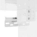 vidaXL Ensemble de meubles TV 2 Pièces blanc brillant bois d'ingénierie