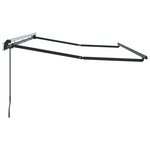 vidaXL Cadre de store rétractable à commande manuelle 4x2 cm métal