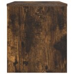 vidaXL Meuble TV Chêne fumé 60 x 35 x 40 cm Bois d'ingénierie