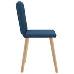 vidaXL Chaises à manger lot de 4 bleu tissu