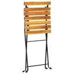 vidaXL Chaises de bistro pliables lot de 4 Bois d'acacia massif