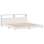 vidaXL Cadre de lit sans matelas blanc 180x200 cm bois massif de pin