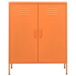 vidaXL Armoire de rangement Orange 80x35x101 5 cm Acier