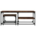 vidaXL Tables basses gigognes 2 Pièces chêne fumé bois d'ingénierie