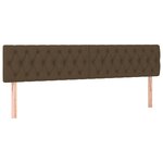vidaXL Sommier à lattes de lit et matelas marron foncé 120x190cm tissu