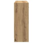 vidaXL Buffet chêne artisanal 91x28x75 cm bois d'ingénierie