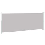 vidaXL Auvent latéral rétractable de patio 180x500 cm Gris
