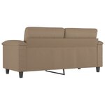 vidaXL Canapé à 2 places Cappuccino 140 cm Similicuir