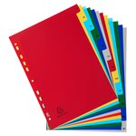 Intercalaires Imprimés Mensuels Pp Couleurs Janv-décembre - A4 - Couleurs Assorties - Exacompta