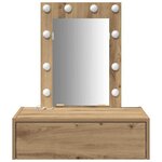 vidaXL Table de Toilette Marron 60 x 40 x 70 cm Bois d'ingénierie