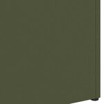 vidaXL Porte-parapluie avec stockage Vert olive 28 x 12 x 41 cm Acier