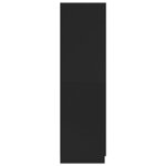 vidaXL Garde-robe Noir 80x52x180 cm Aggloméré