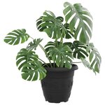 vidaXL Pot à fleurs rond 24 Pièces Noir Ø 26 x 21 5 cm Plastique