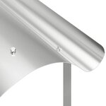 vidaXL Chapeau de cheminée Argent 59.5 x 50 x 36.5 cm Acier inoxydable