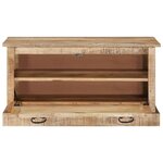 vidaXL Banc de rangement de chaussures 85x40x45 cm Bois de manguier