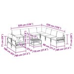 vidaXL Ensemble de canapé de jardin Anthracite Acier